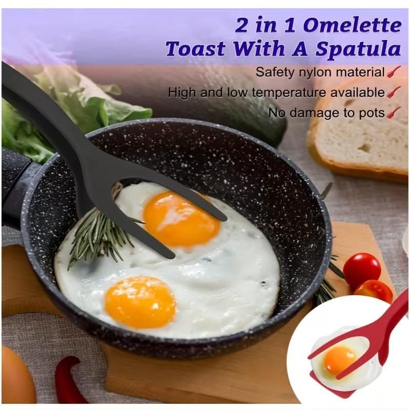 Multifunction 2 In 1 Spatula Tongs for Kitchen